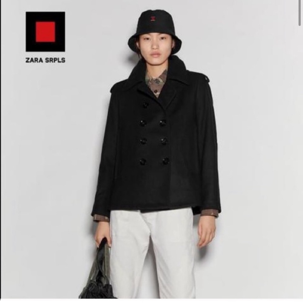 Zara SRPLS collection pea coat